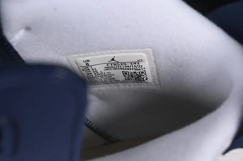 All categories Air Jordan Jordan series basketball shoes Air Jordan 6 F version Air Jordan 6 Retro "Midnight Navy" AJ6 Joe 6 white sea blue CT8529-141